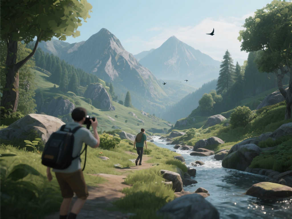 漫步山间，镜头捕捉美景！《模拟美景摄影》步行模拟游戏上线！